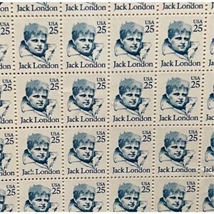MNH JACK LONDON AUTHOR Sheet of 100 25c Stamps Scott #2182